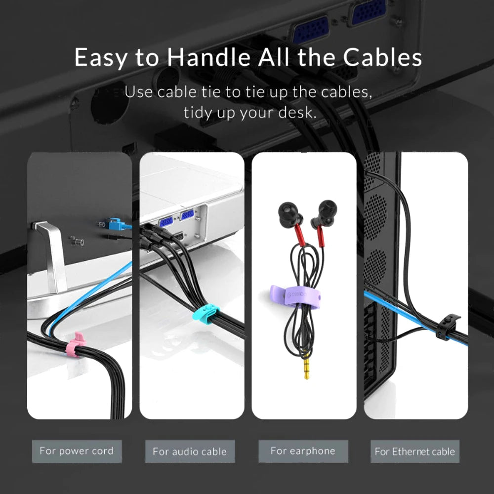 Lot de Clips Auto-Adhésifs pour Câbles de Voiture