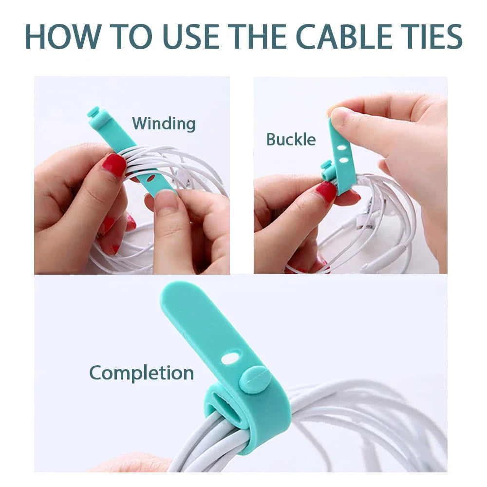 Lot de Clips Auto-Adhésifs pour Câbles de Voiture